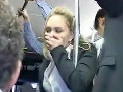 Cute Girl Is Fingered On The Bus